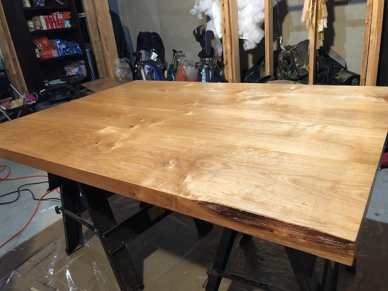 Live-Edge-Wood-Table-Tutorial-DIY_Steel-Legs-4 DIY Live Edge Table with Steel Base | Our Breakfast Table