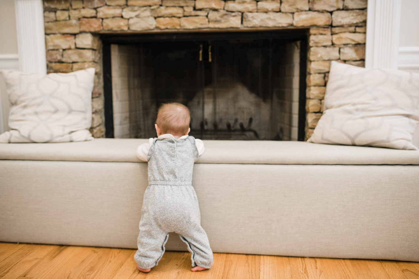 DIY  Fireplace Babyproofing 