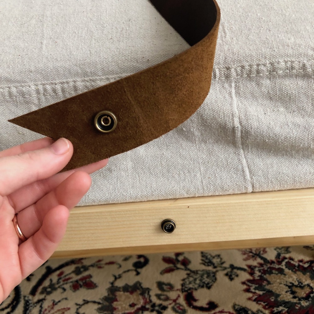 snap-button-leather-strap-safari-bench My Favorite Bench on Instagram |DIY