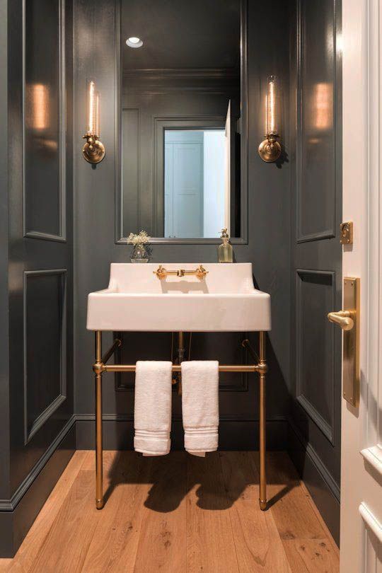 Navy-Blue-Half-Bathroom-Inspiration Every Single Detail for the Navy Blue Half Bathroom