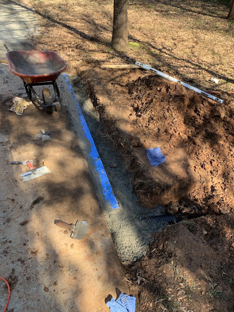 Channel-Drain-Installation-DIY-During Driveway Channel Drain | DIY Installation