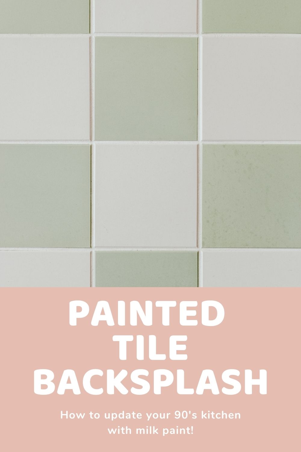 Painting Our 90's Tile Backsplash | Tutorial | Me & Reegs