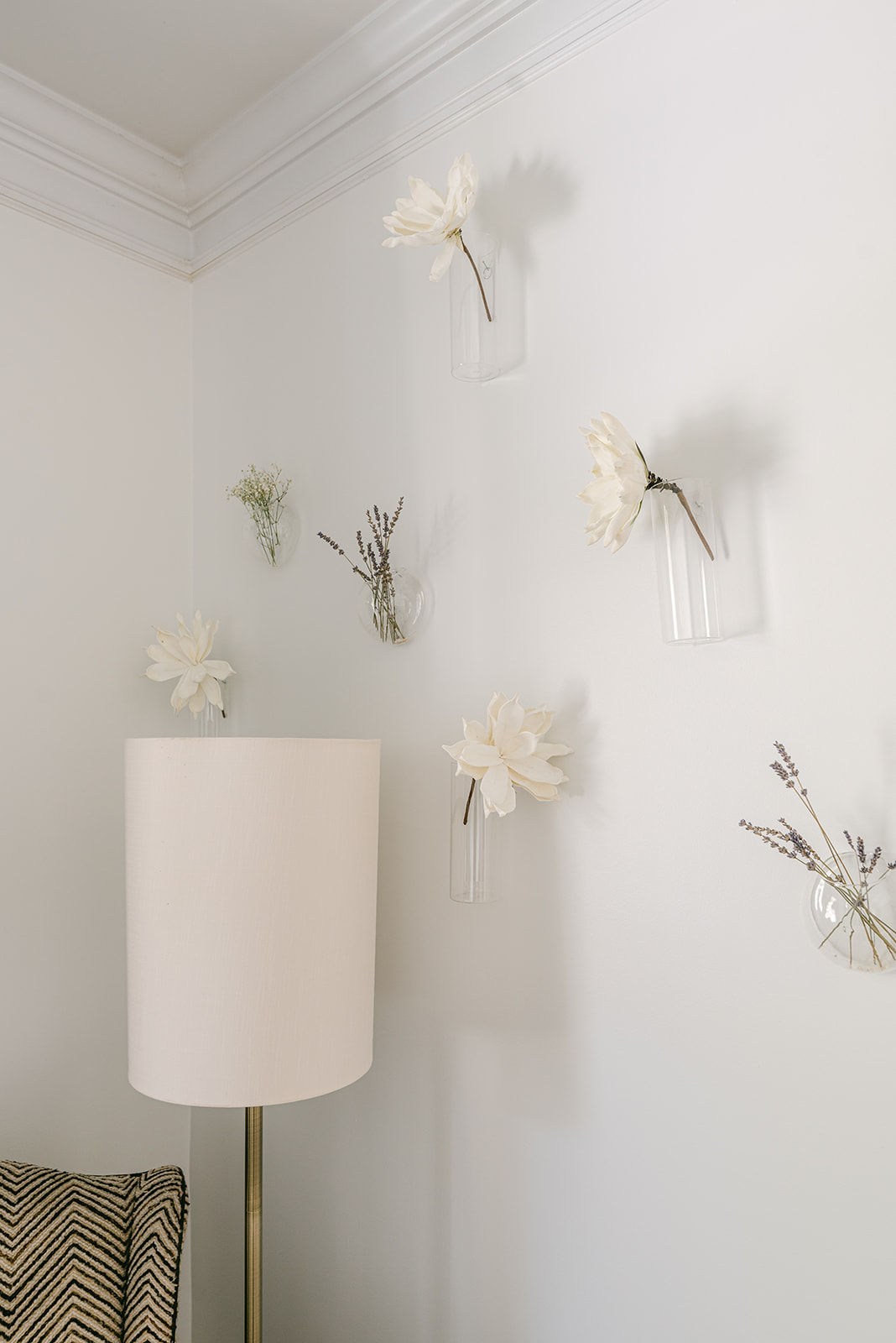 Floating-Vase-Minimalist-Decor-Large-Wall-3 How To Hang A Floating Vase Wall | Master Bedroom Decor