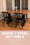 Wood Breakfast Table DIY
