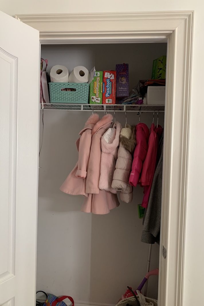Coat-Closet-Before-edited-1 Closet Makeover | Toy + School Organization