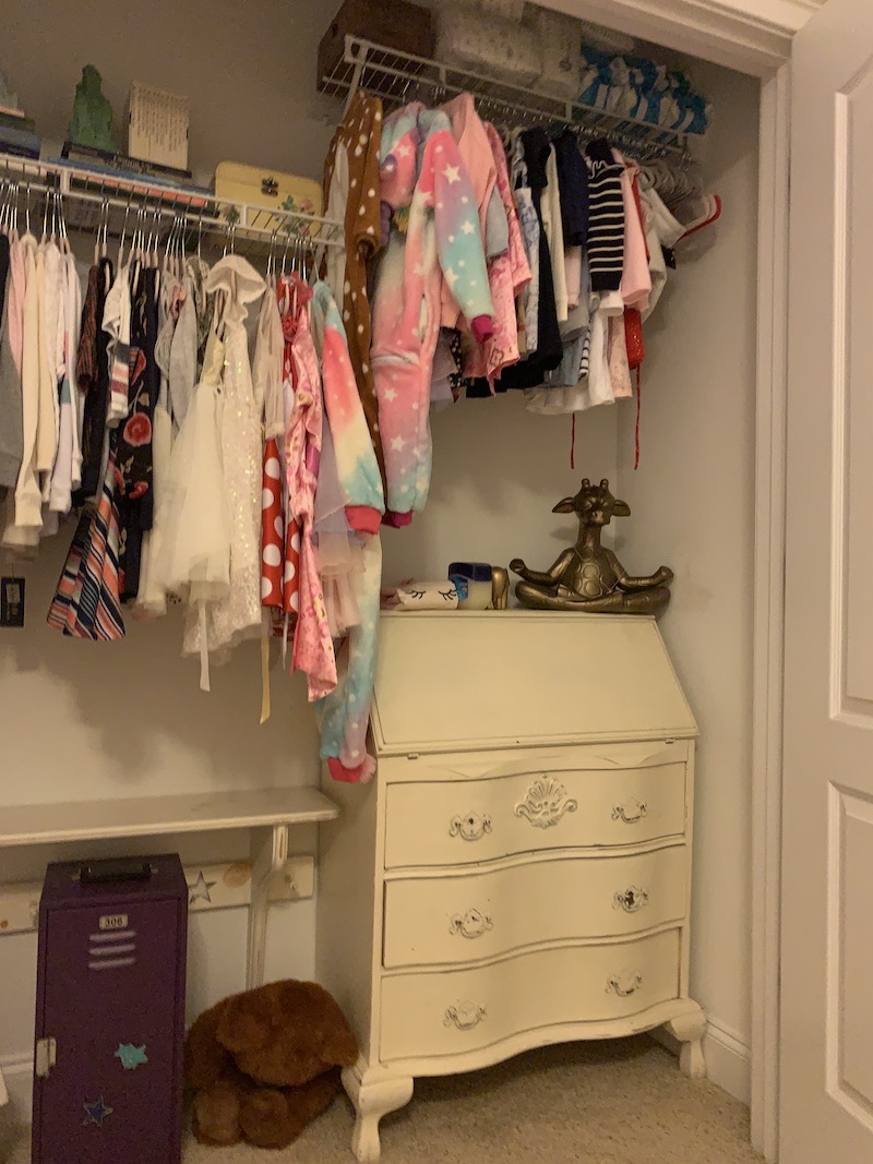 Julies-Closet-Before-Decluttering-Tips 5 Ways to Stay Motivated While You Declutter!