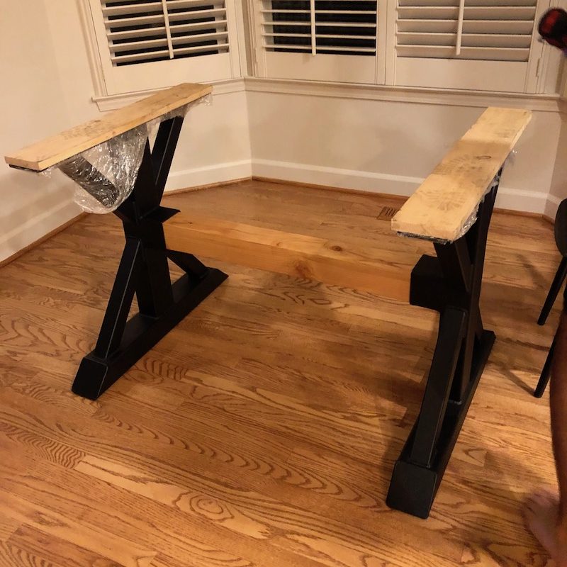Live-Edge-Wood-Table-Tutorial-DIY_Steel-Legs-12-edited DIY Live Edge Table with Steel Base | Our Breakfast Table
