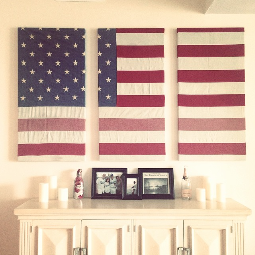 American-Flag-Art-Instagram-DIY American Flag Art | Simple Patriotic Wall Art DIY