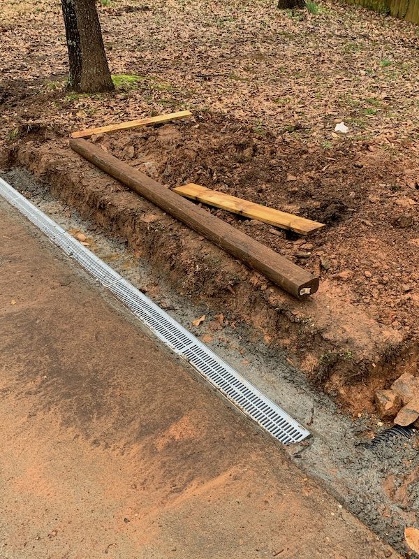 above ground drainage channels