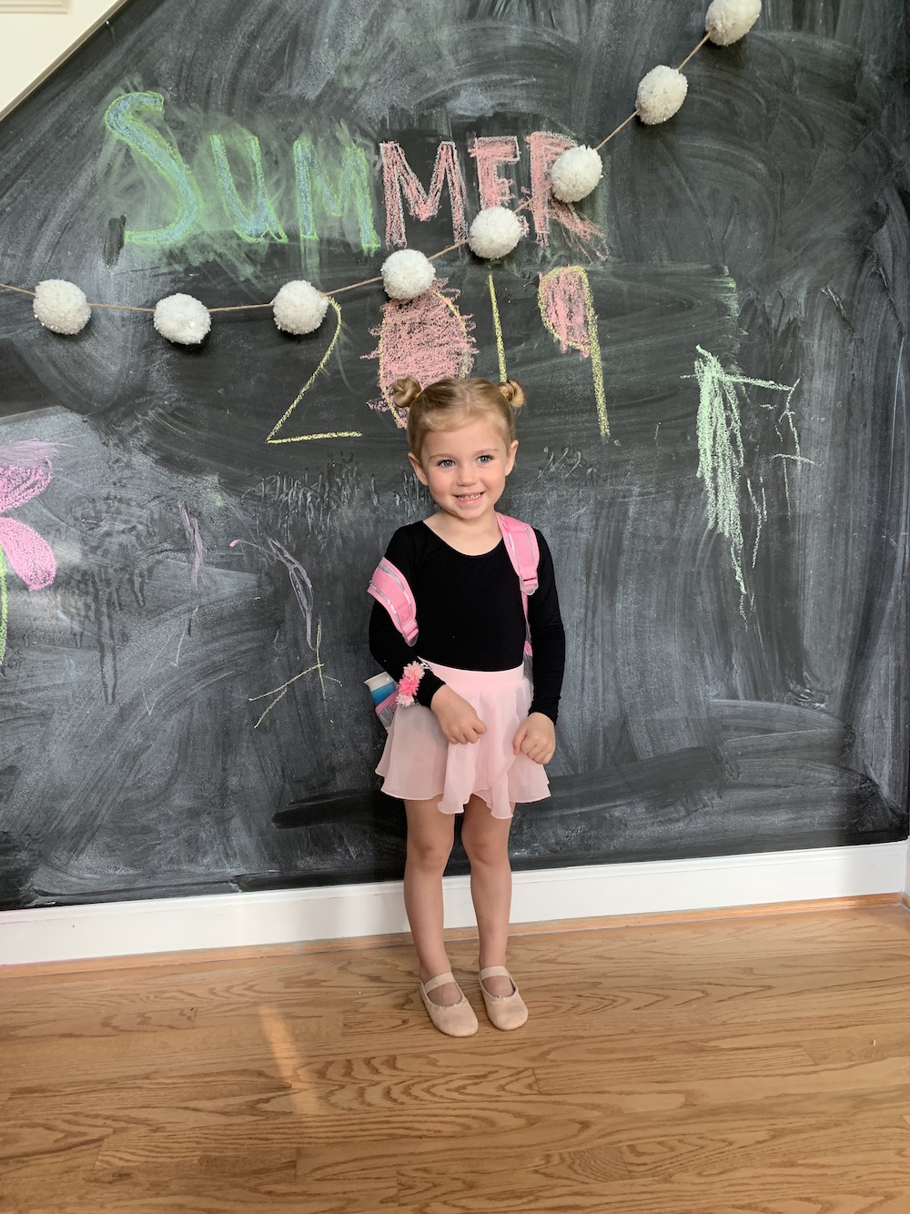 Chalkboard-Wall-DIY-Dance-Recital DIY Chalkboard Wall for Your Staircase Entry